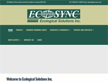 Tablet Screenshot of ecosync.com